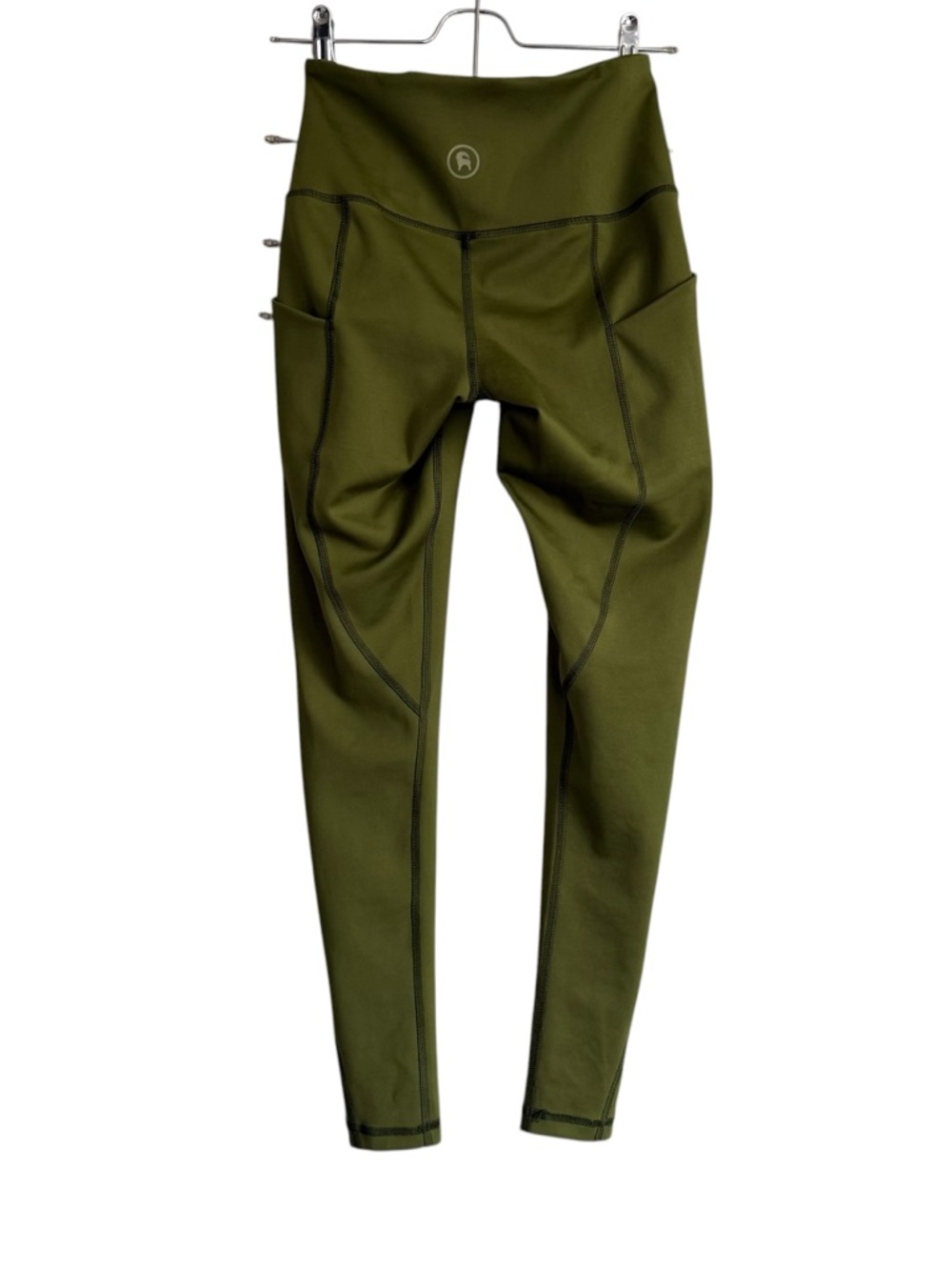 Backcountry olive Green High-Waist Athletic Leggings with Side Pockets
